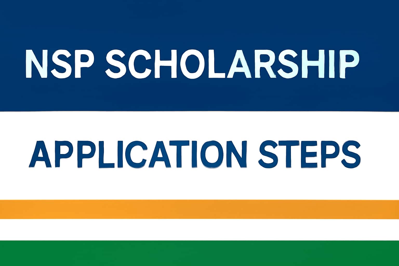 NSP Scholarship Application Steps